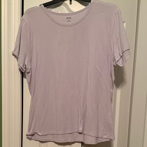 a.n.a Women's Soft Purple Short Sleeve Tee